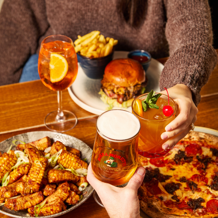 Bottomless Brunch dishes at Walkabout Blackpool