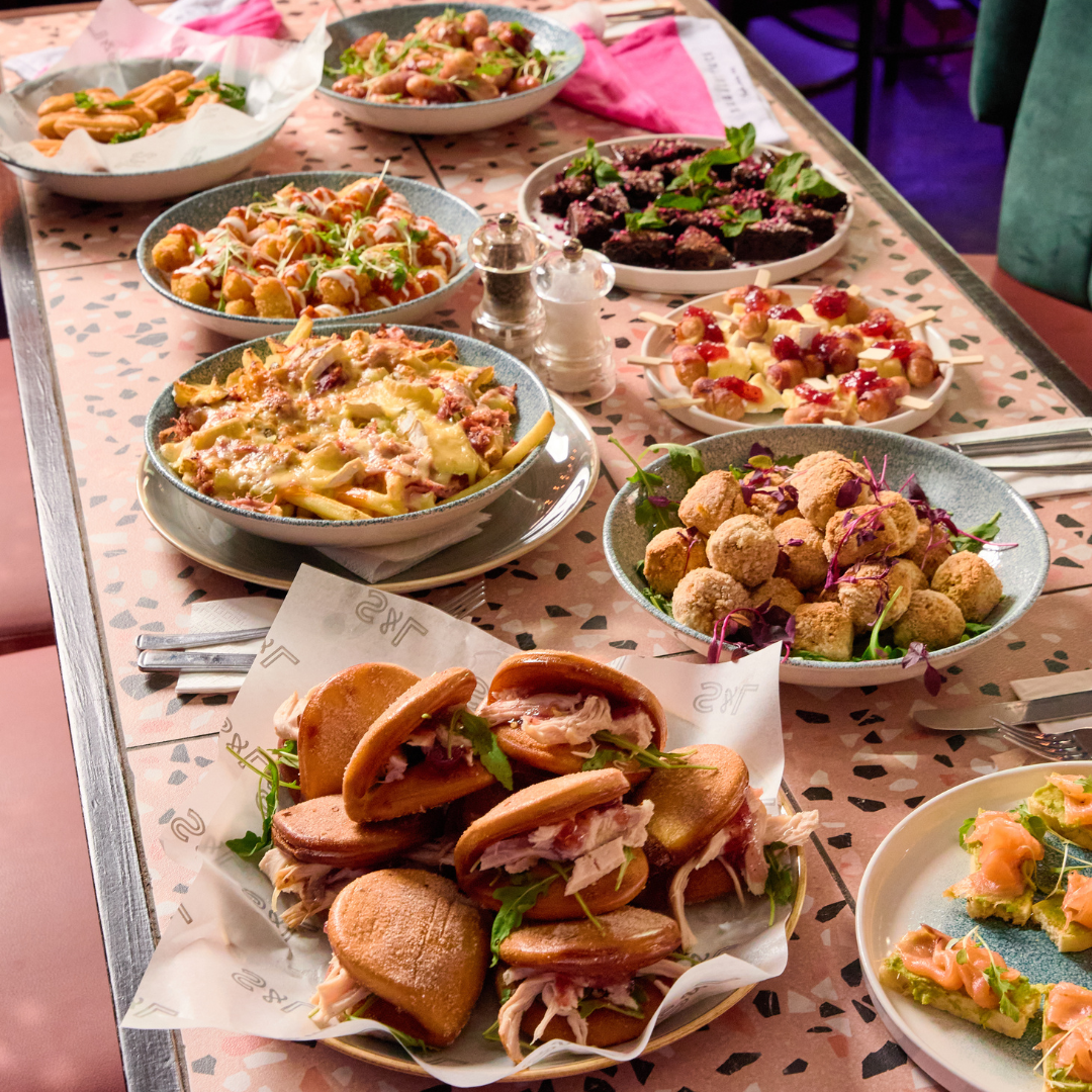 Festive Buffet Dishes at Slug & Lettuce