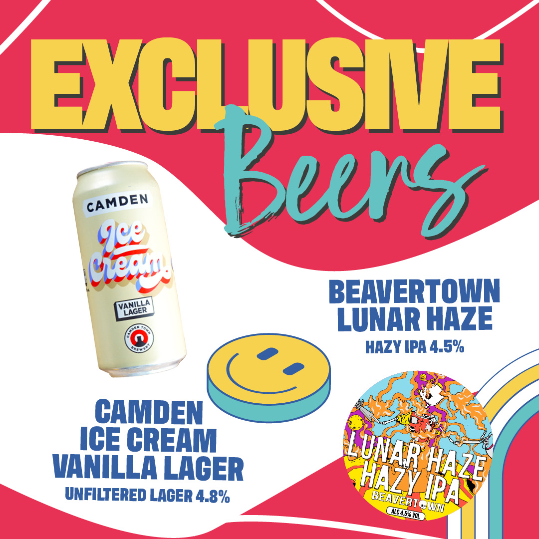 Exclusive Beers - Beavertown Lunar Haze and Camden Ice Cream Vanilla Lager