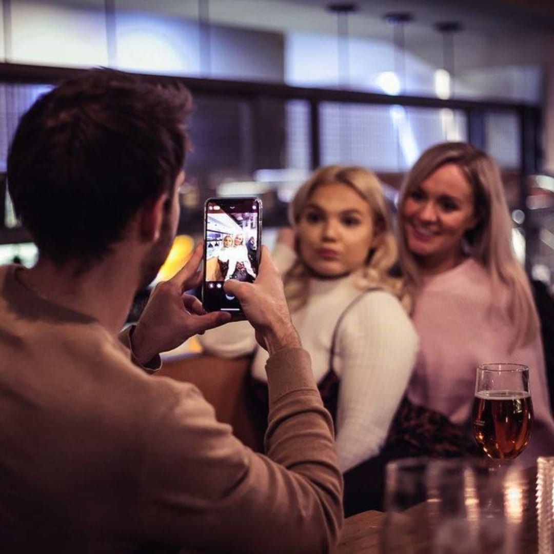 Enjoying 50% off drinks at Core City London Happy Hour