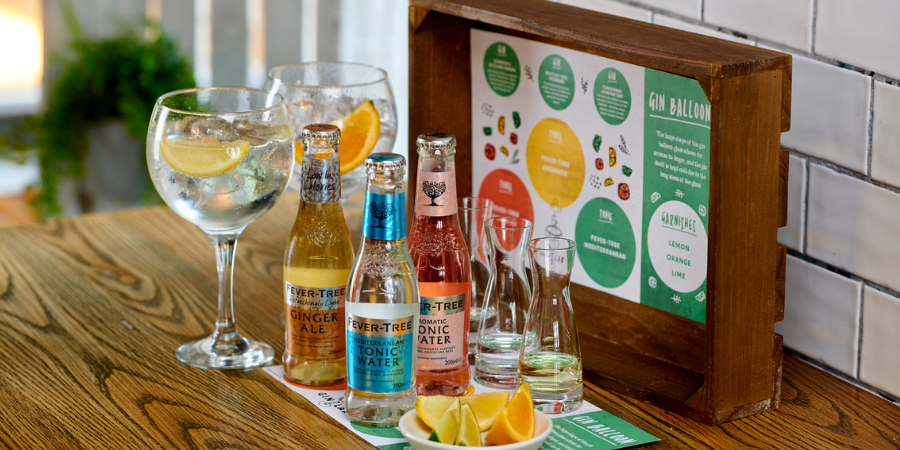 Selection of Gins and Mixers