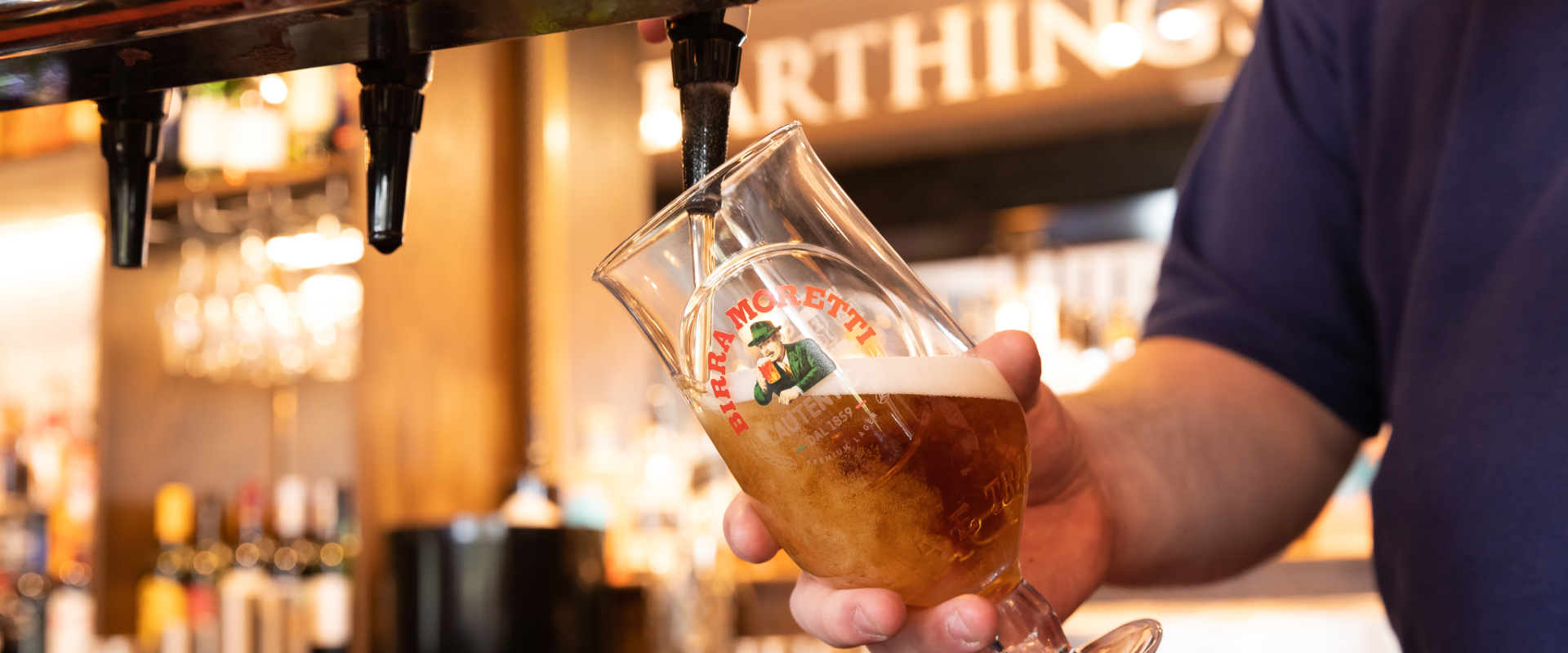 Enjoy a pint of Moretti at your local Great UK Pubs