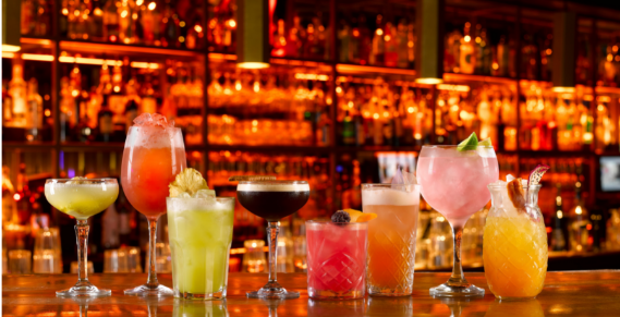 Group of cocktails