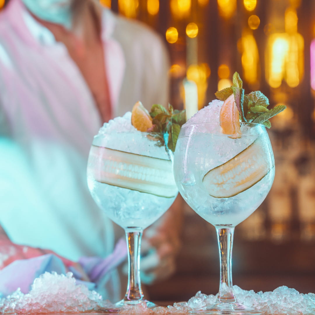 Two cocktails at Charles Street Tap Brighton