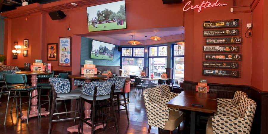 Interior of Temperance Fulham