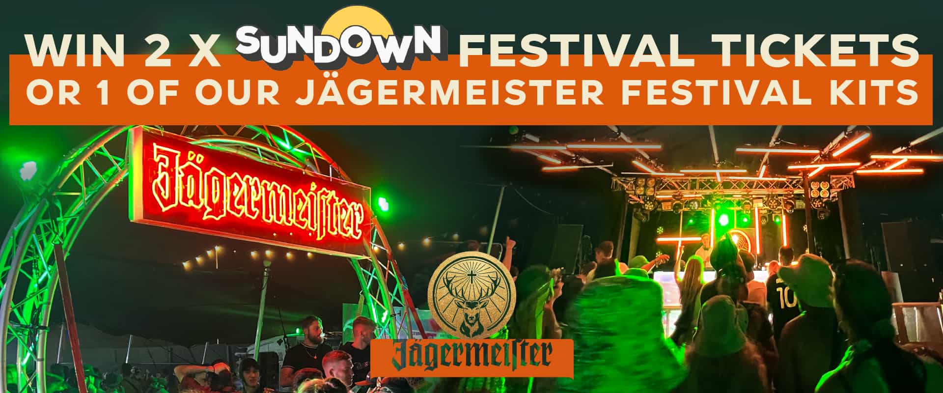 Win 2 tickets to Sundown Festival with Jagermeister and Zinc & Popworld Fleet