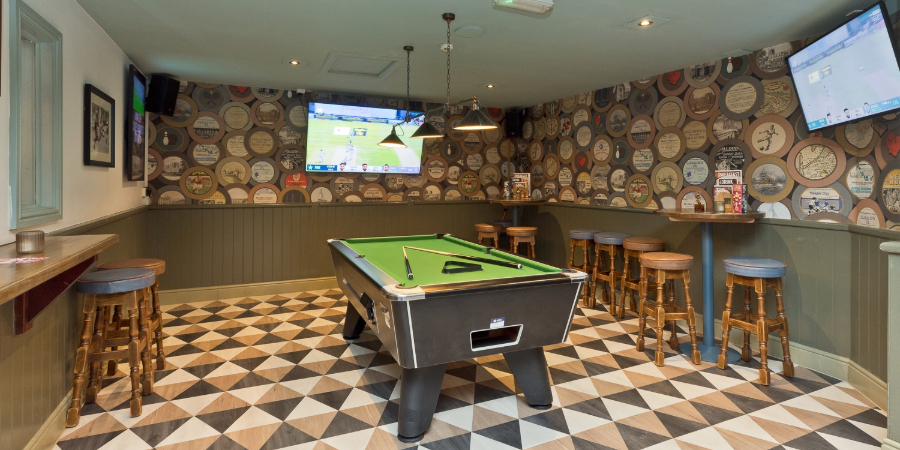 Pool table at The Castle Bangor