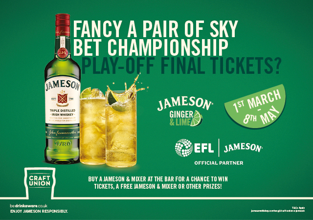 Fancy a free Jameson & Lime?