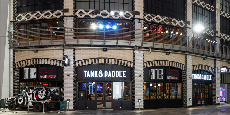 Exterior of Tank & Paddle Manchester Printworks