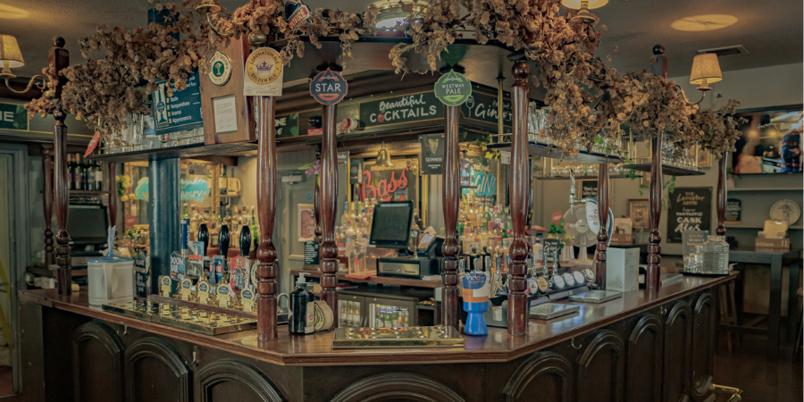 Interior of Leinster Arms London