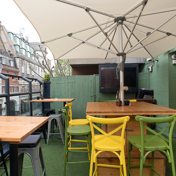Pub Garden in London Pub Garden in London