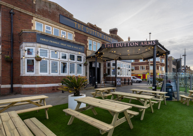 Beer Garden at Duttons Arms Blackpool