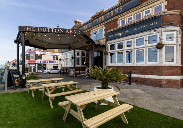Beer Garden at Duttons Arms Blackpool