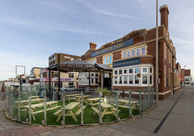 Beer Garden at Duttons Arms Blackpool