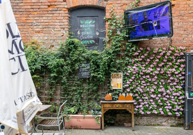 Beer Garden at The Old Library Leamington Spa