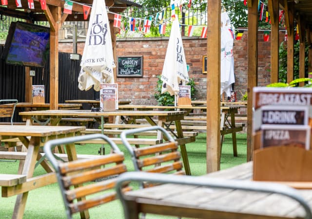 Beer Garden at The Old Library Leamington Spa