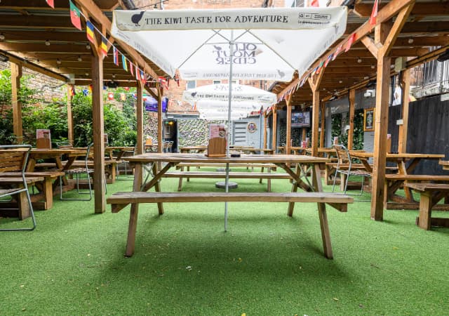 Beer Garden at The Old Library Leamington Spa