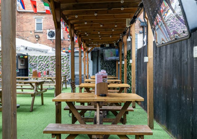 Beer Garden at The Old Library Leamington Spa