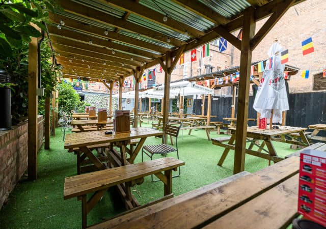 Beer Garden at The Old Library Leamington Spa
