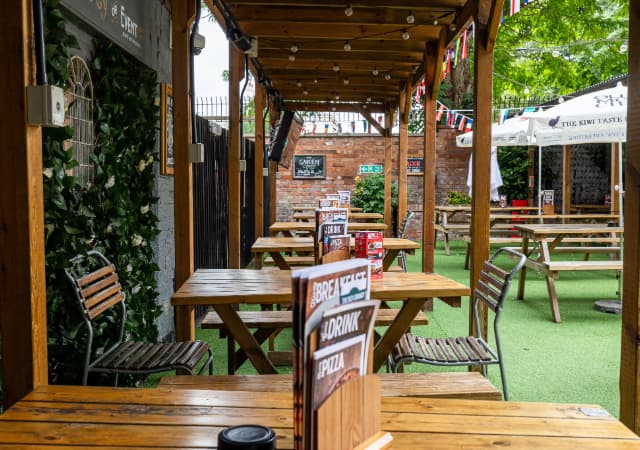 Beer Garden at The Old Library Leamington Spa