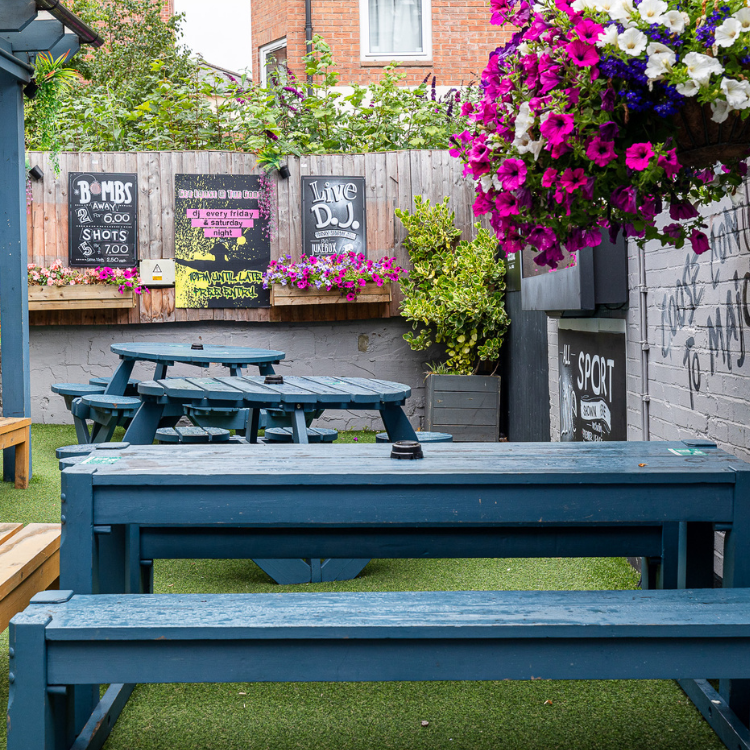 Beer garden in Birmingham