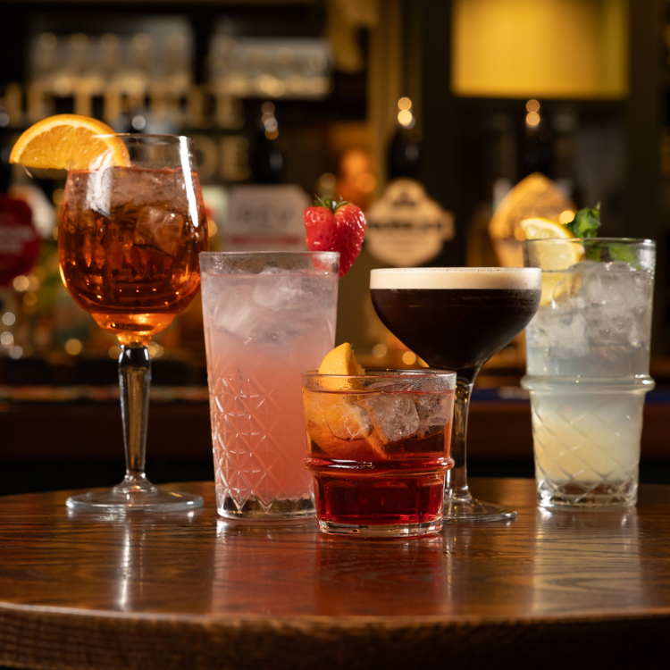 Drinks selection at Pubsmiths