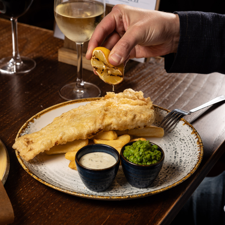 Hand-Battered Fish and Chips at Pubsmiths