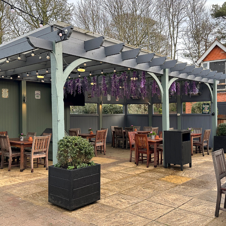 Beer Garden at Woodman Banstead Beer Garden at Woodman Banstead