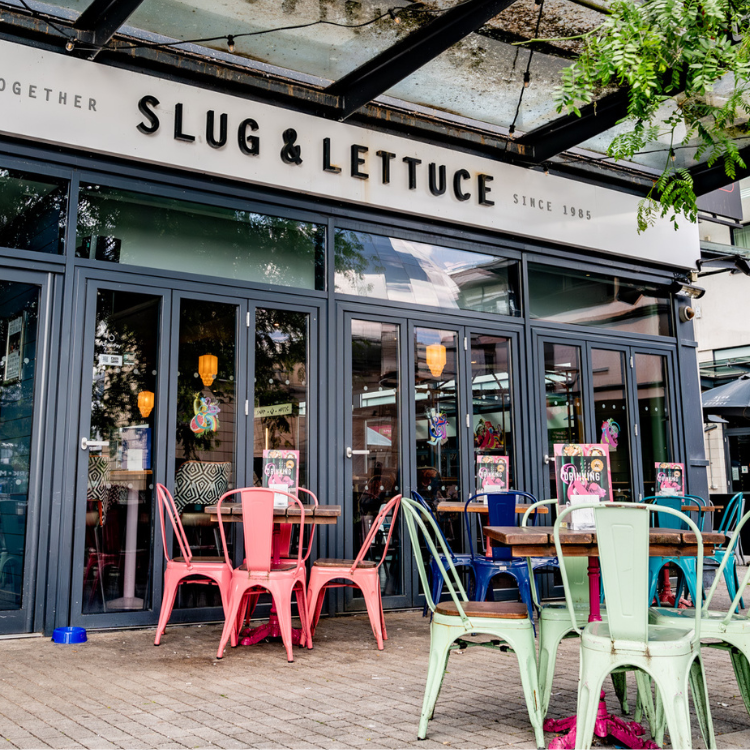 beer garden entrance