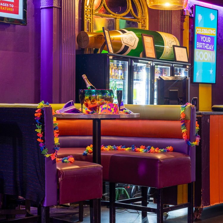 PRIVATE HIRE AREA AT Popworld Derby