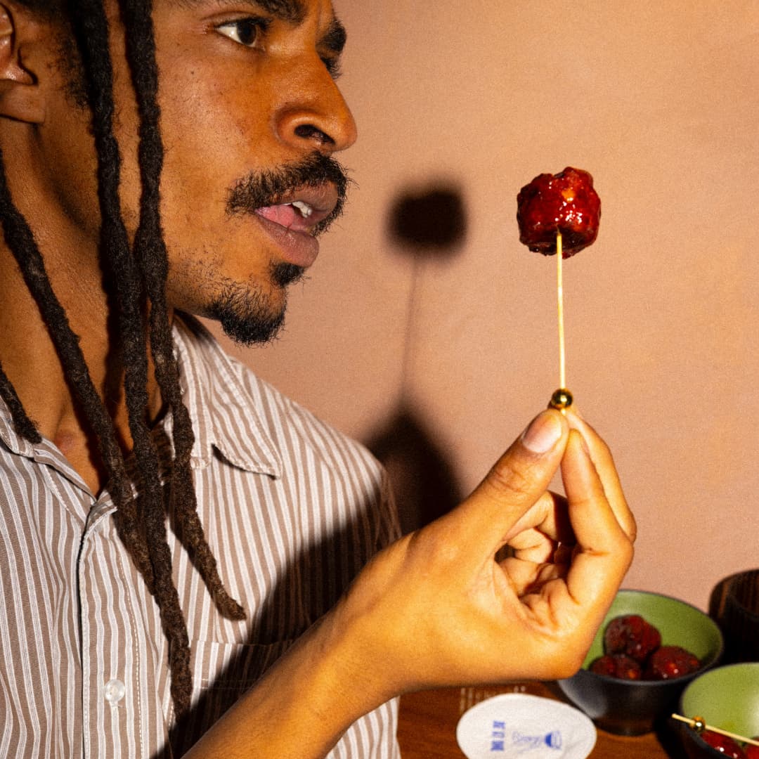 Beetroot Falafel at Be At One Cocktail Lounge & Late Bar Piccadilly