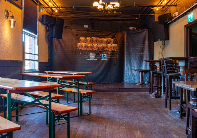 Function room stage at Station Sutton Coldfield