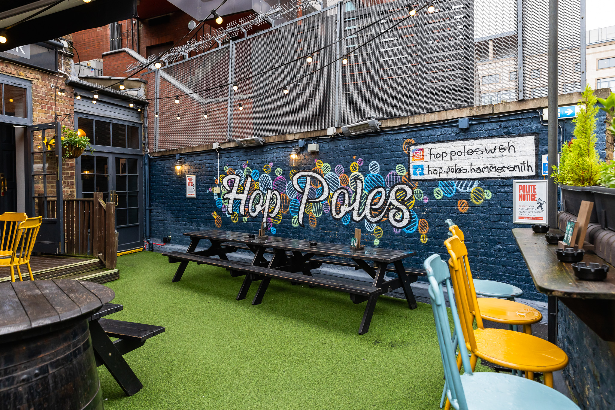 Private Hire at Hop Poles London