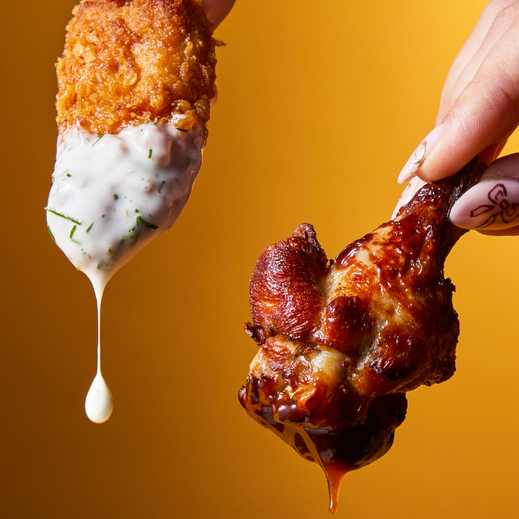 Chicken wing options at Walkabout Blackpool
