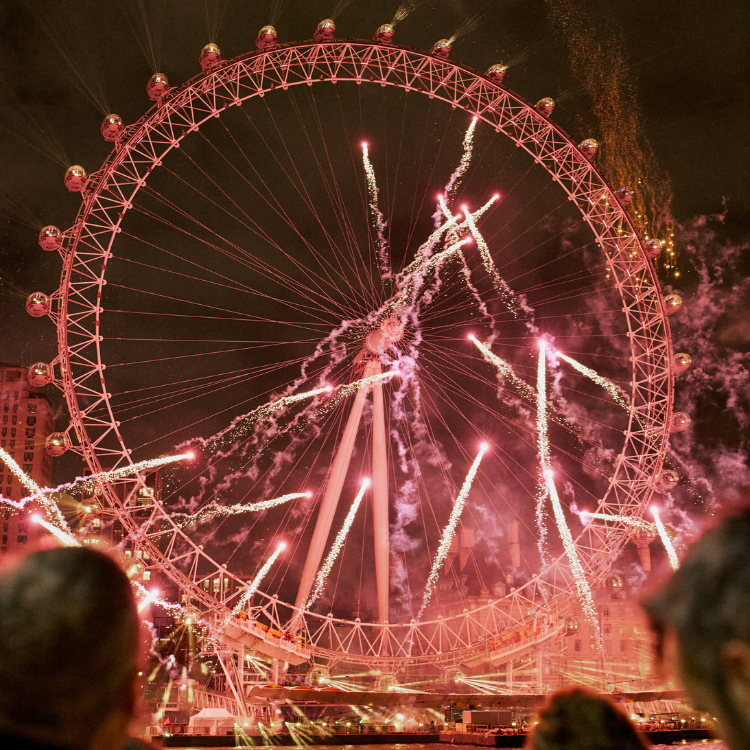 New Year's Eve Firework Celebrations from Tattershall Castle Whitehall