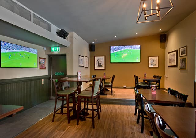 Close up of the small stage