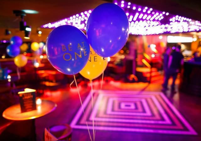 Balloons and decoration at Be At One Russell Street