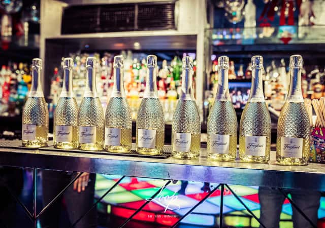 Prosecco on bar Prosecco on bar