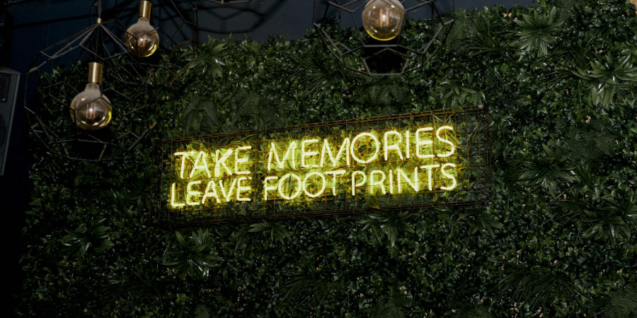 Take memories, leave footprints