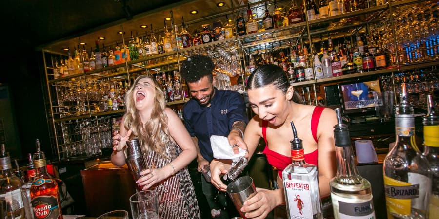 Making cocktails at Be At One