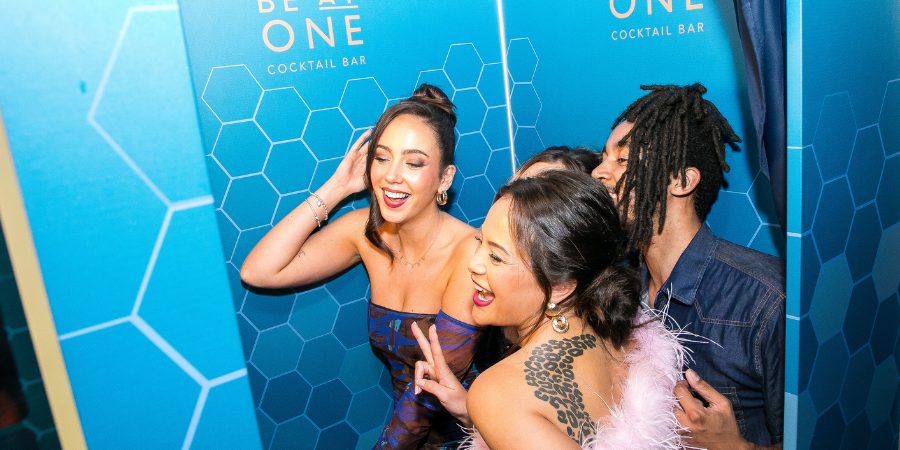 Hen Do Photoshoot in a Be At One Photo Booth