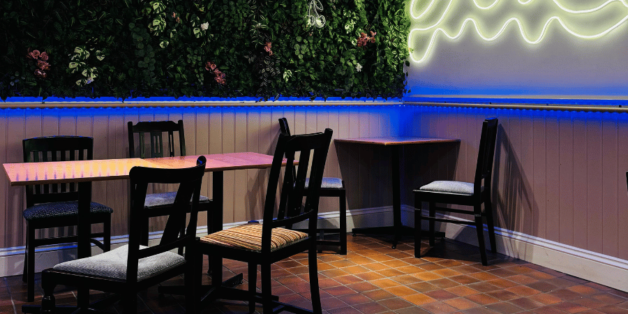 Seating area for private hire