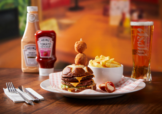 Euros Triple Bacon Kick Burger