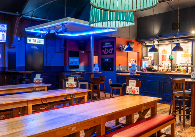 Private Hire space at Alex Southend on Sea - bar and tables