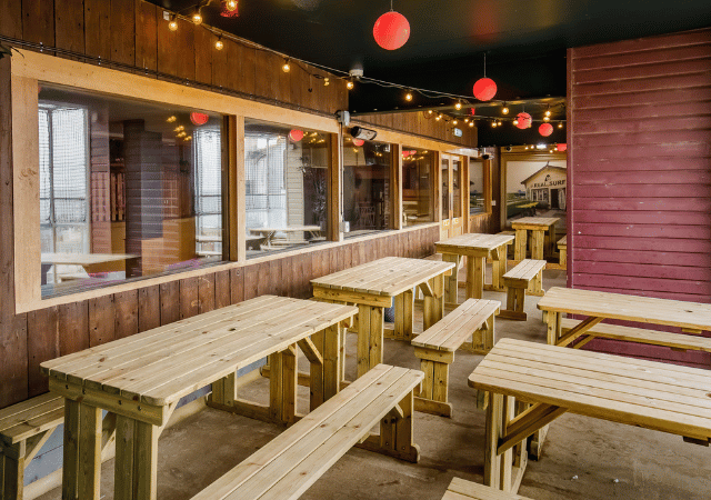 photo of beer garden at Walkabout Blackpool