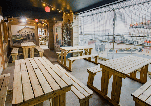 photo of beer garden at Walkabout Blackpool