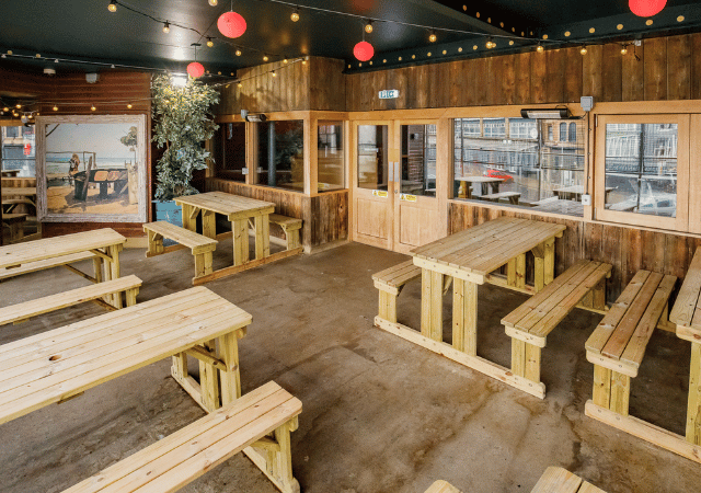 photo of beer garden at Walkabout Blackpool