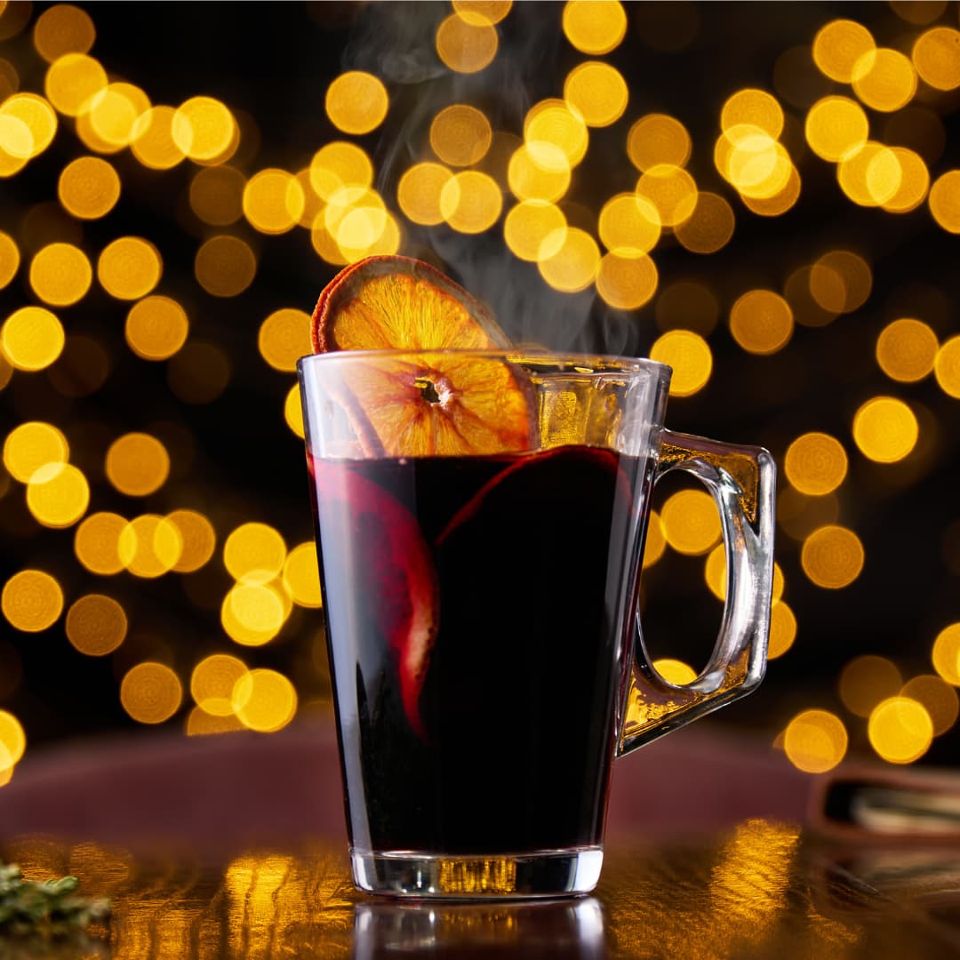 Glass of Hot Mulled Wine
