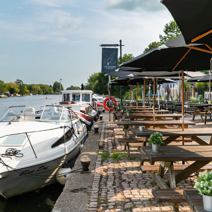 Beer Garden at The Anglers Walton On Thames Beer Garden at The Anglers Walton On Thames