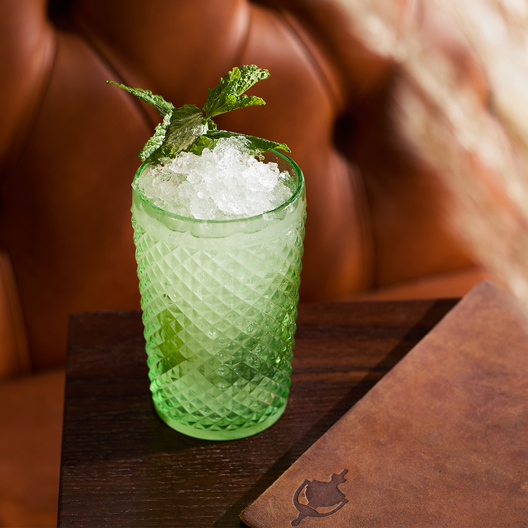 Mojito placed on table